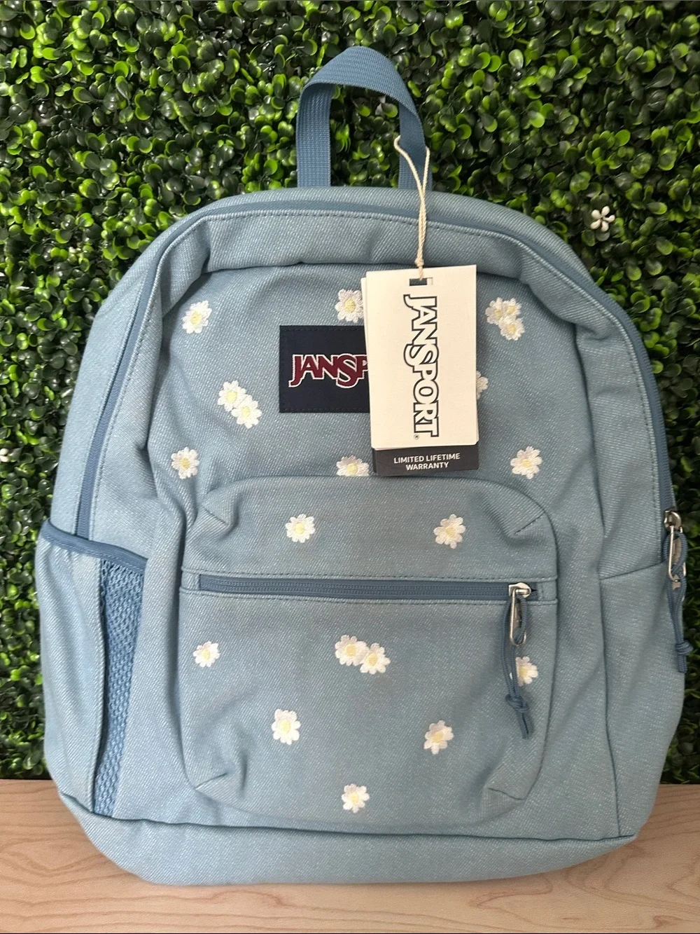 JanSport Cross Town Plus Remix Backpack Tiny Daisies #12